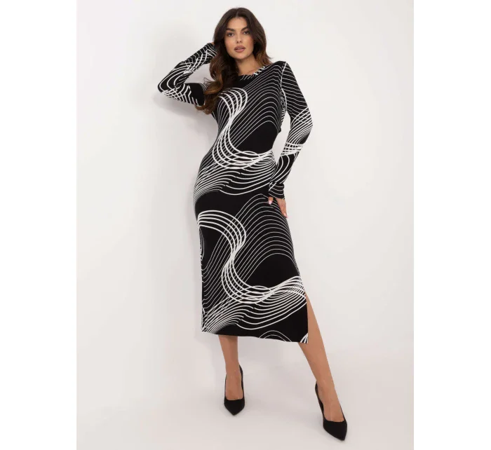 Šaty LK SK 509792 2.09 čiernobiele