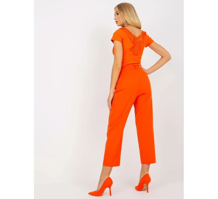 Kalhoty TO SP model 17408219 oranžová - FPrice Kalhoty TO SP model 17408219 oranžová - FPrice
