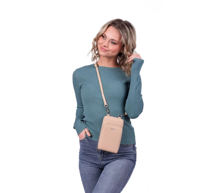 Dámska crossbody peňaženka Vuch Rosia Beige Dámska crossbody peňaženka Vuch Rosia Beige