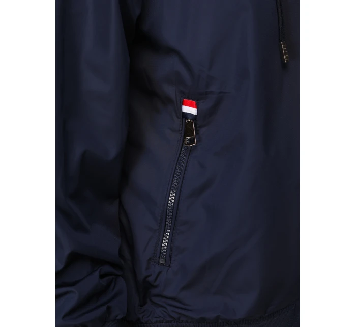 FashionStreet tmavomodrá pánska obojstranná prechodná bunda TX4985