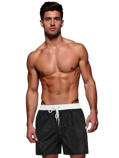 FashionStreet pánske čierno-biele šortky SX2513