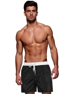 FashionStreet pánske čierno-biele šortky SX2513