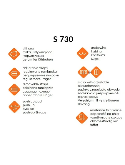 Dvoudílné dámské plavky S 730  1 model 19499587 - Self