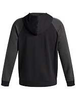Pánská mikina Rival Fleece Colorblock Hoodie black model 21812664 001 pánská - Under Armour Pánská mikina Rival Fleece Colorblock Hoodie black model 21812664 001 pánská - Under Armour