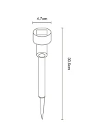 PLASTOVÁ SOLÁRNA LAMPA 4,5x31 cm LED - KIT.4 ks