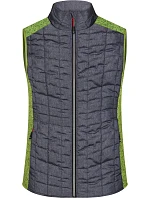 JN Dámská pletená hybridní vesta 02.0 kiwi melange/anthracite melange model 22489238 - Daiber JN Dámská pletená hybridní vesta 02.0 kiwi melange/anthracite melange model 22489238 - Daiber