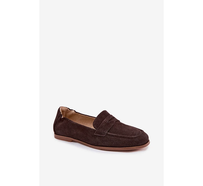 Mokasiny z Přírodního Semiše Vinceza 18122 Čokoládové Mokasiny z Přírodního Semiše Vinceza 18122 Čokoládové