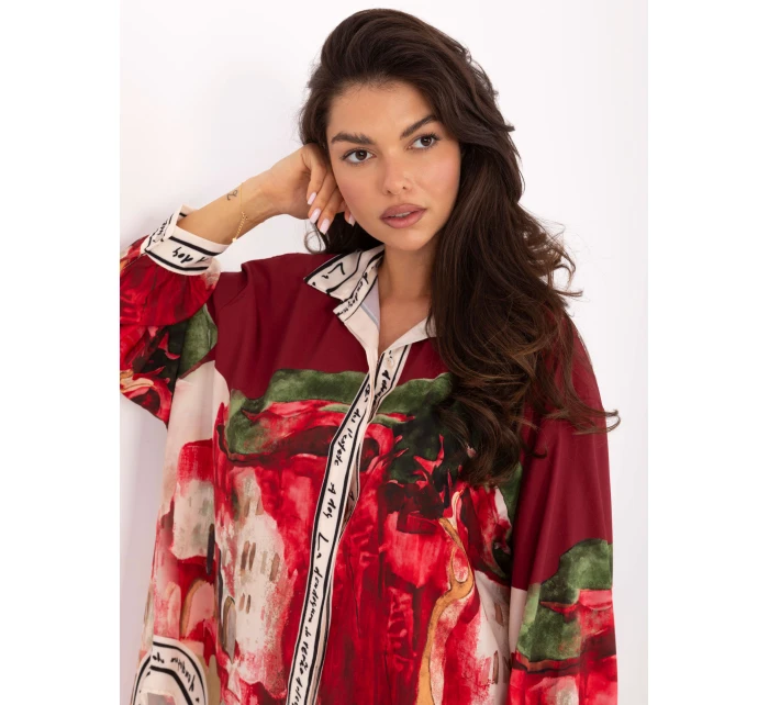 IT košeľa KS 18729.12 bordová