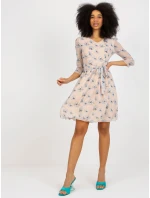 Šaty LK SK model 18453838 béžová - FPrice Šaty LK SK model 18453838 béžová - FPrice