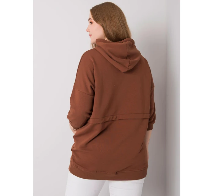 Bluza RV BL model 21798030 ciemny brązowy - FPrice Bluza RV BL model 21798030 ciemny brązowy - FPrice