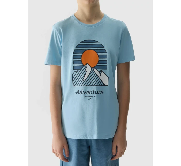 Chlapecké triko z organické bavlny 4F - modré