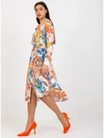 Dámske šaty EM SK 003U 1.07 Brown-beige mix - FPrice Dámske šaty EM SK 003U 1.07 Brown-beige mix - FPrice