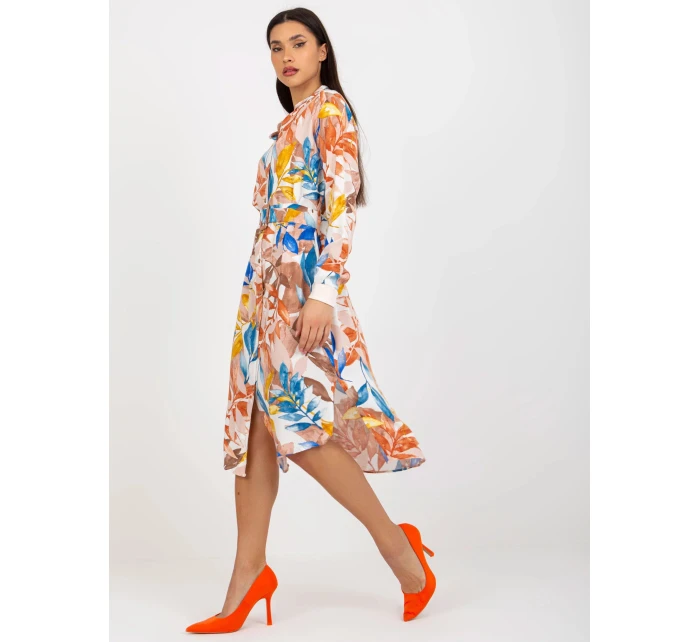 Dámske šaty EM SK 003U 1.07 Brown-beige mix - FPrice Dámske šaty EM SK 003U 1.07 Brown-beige mix - FPrice