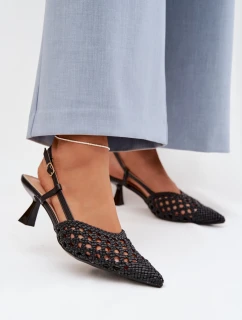 Sandále na podpätku model 225221 Vykročte štýlovo