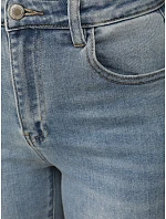 Jeansy damskie z wysokim stanem niebieskie model 22110001 - FashionStreet