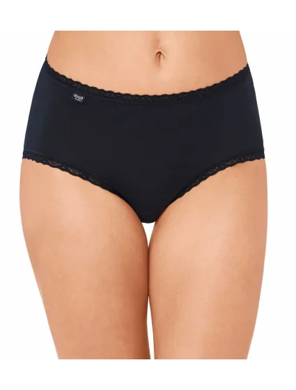 Dámske nohavičky Sloggi 24/7 Cotton Lace Midi čierne Dámske nohavičky Sloggi 24/7 Cotton Lace Midi čierne