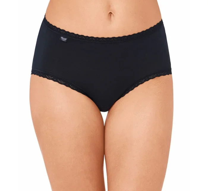 Dámske nohavičky Sloggi 24/7 Cotton Lace Midi čierne Dámske nohavičky Sloggi 24/7 Cotton Lace Midi čierne