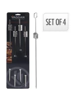 ŠPAJLE NA ŠPÍZY 4KS DĹŽKA 40,5CM NEREZOVÁ OCEĽ