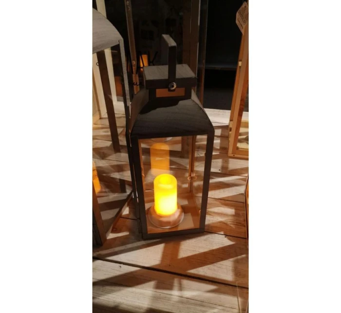 LED sviečka s efektom plameňa 7,5x9,5 cm