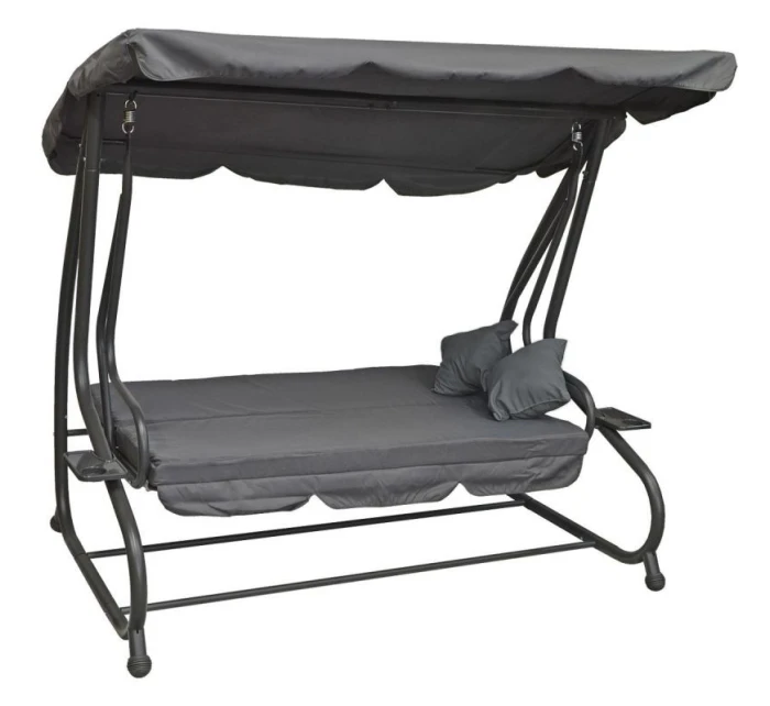 ZÁHRADNÁ A BALKÓNOVÁ HOJDAČKA KASIA 3 OSOBY SIVÁ ZÁHRADNÁ A BALKÓNOVÁ HOJDAČKA KASIA 3 OSOBY SIVÁ