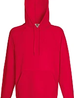 Fruit of the Loom Lightweight Hooded Sweat – Pánska raglánová mikina s kapucňou 16.2140 červená