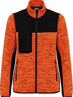 Dámská pracovní pletená fleecová bunda 20. fluorescent orange melange/black model 22448856 - WK