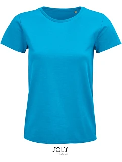 SOL'S Pioneer Women Dámske tričko z bio bavlny 25.3579 aqua