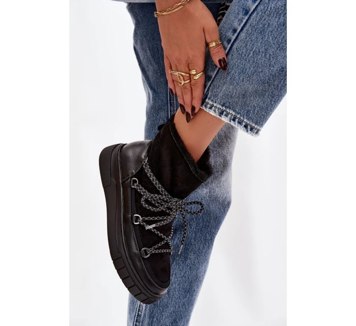 Dámské sněhule s šněrováním Černé Isalisse Dámské sněhule s šněrováním Černé Isalisse