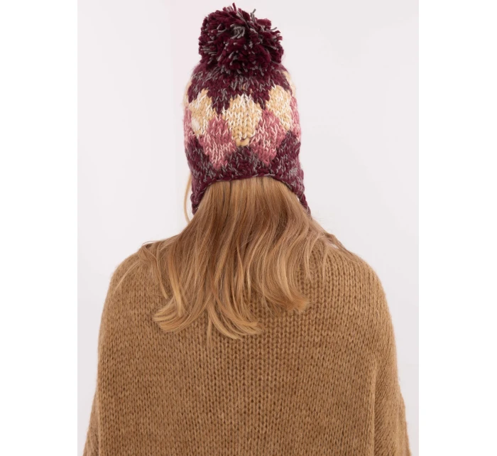 Czapka AT CZ model 20752311 bordowy - FPrice