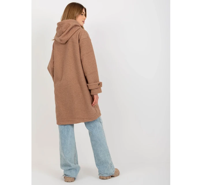 Płaszcz RV PL model 19779793 jasny brązowy - FPrice Płaszcz RV PL model 19779793 jasny brązowy - FPrice