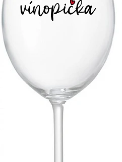 VINOPIECKA - priehľadný pohár na víno 350 ml