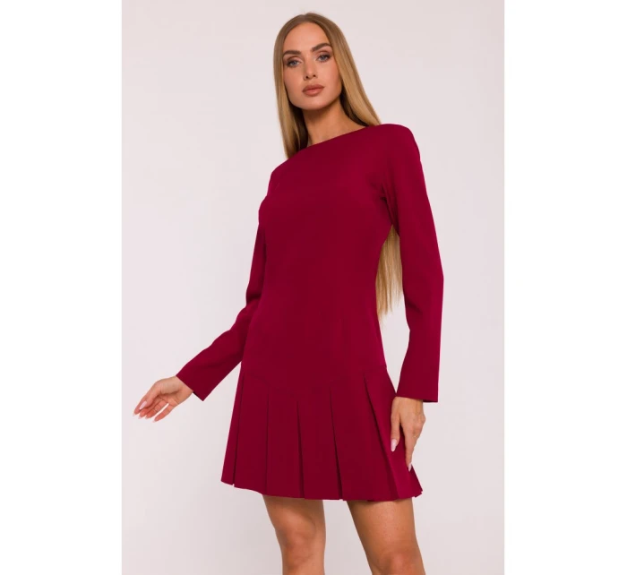 Dámske šaty M872 Bordeaux - MOE Dámske šaty M872 Bordeaux - MOE