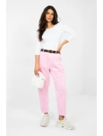 Šnúrové nohavice model 224055 Taliansko Moda Šnúrové nohavice model 224055 Taliansko Moda