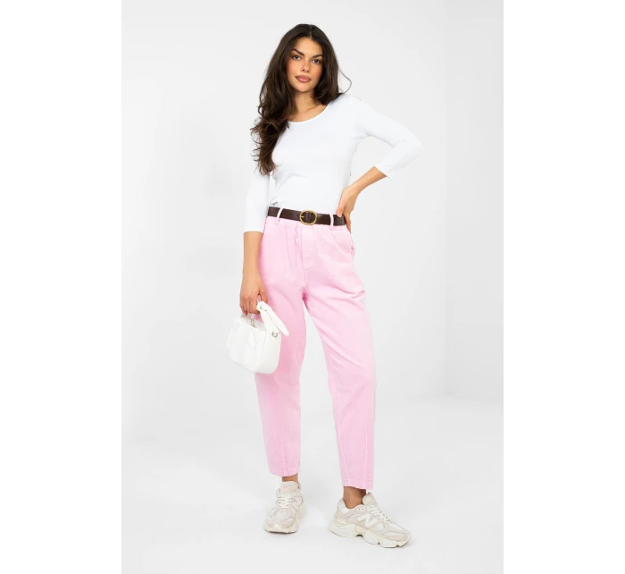 Šnúrové nohavice model 224055 Taliansko Moda Šnúrové nohavice model 224055 Taliansko Moda