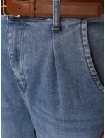 Dámske džínsové nohavice mom fit s opaskom FashionStreet UY2882