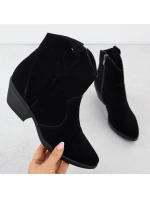 Dámské kožené kovbojské boty černé model 21905347 - Big Star