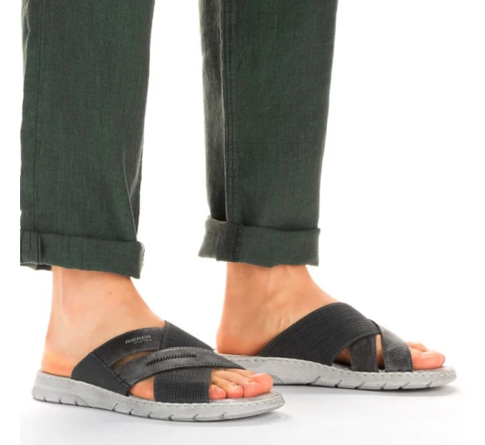Pohodlné žabky M model 19373050 grey - Rieker
