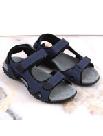 Sportovní sandály American Club W AM929B na suchý zip v tmavě modré barvě