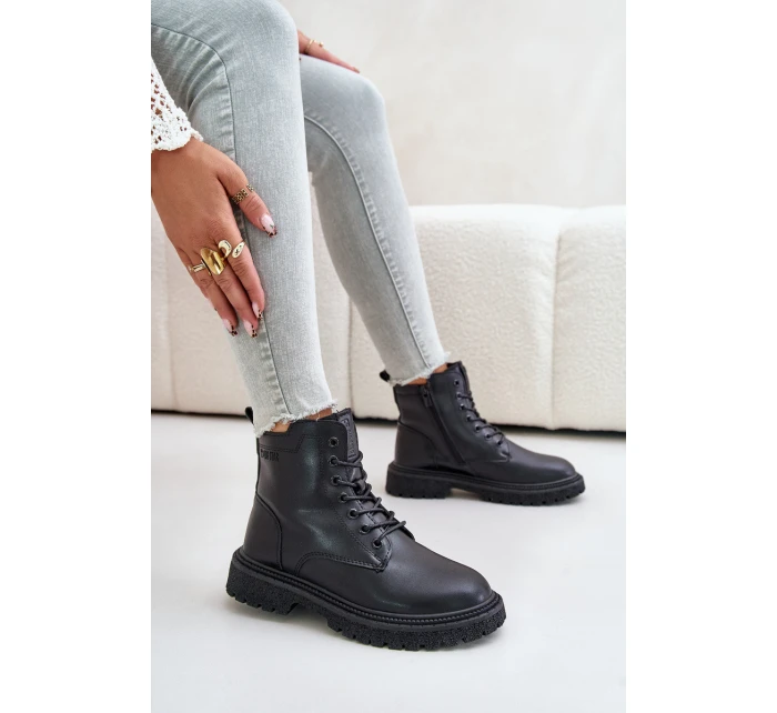 Zateplené botky workery dámské model 21671558 černé - Big Star Shoes