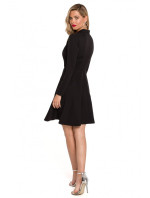 Šaty s límečkem černé model 18004487 - Makover