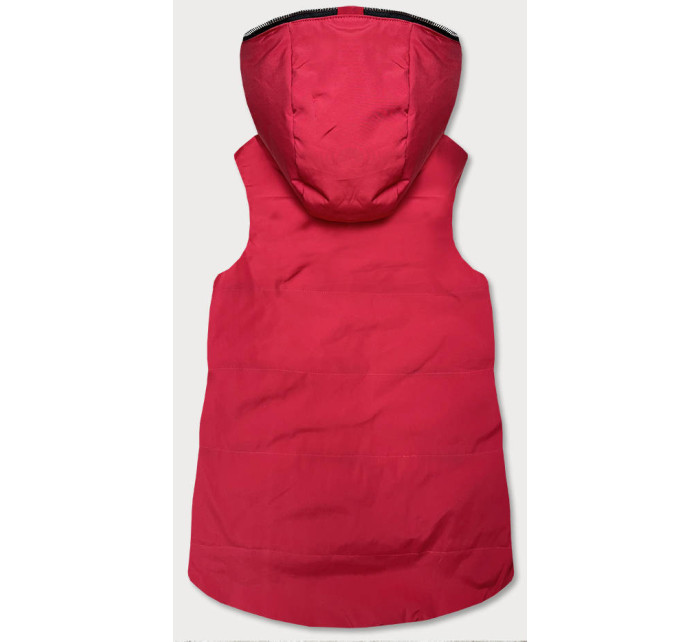 Červená obojstranná dámska vesta (R8006)