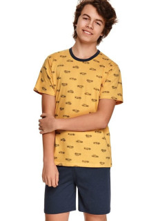 Chlapčenské pyžamo Max žlté s autami
