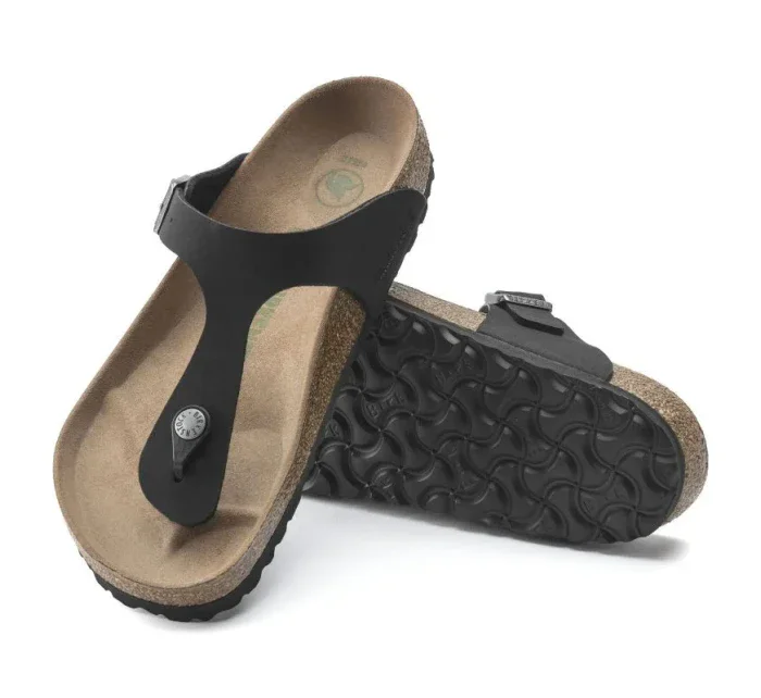 Birkenstock Gizeh Birko-Flor women's Narrow Black žabky pre úzke chodidlo vegan black (1020487) dámske