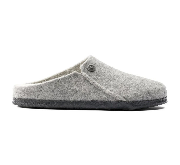 Birkenstock Zermatt Light Grey Wool Felt Insulated Slippers Regular Wide (1015092)