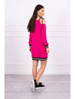 Tres Chic fuchsiové šaty