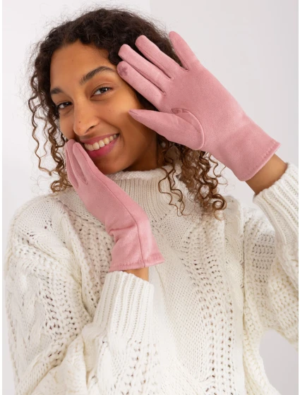 Rękawiczki AT RK model 19381429 jasny różowy - FPrice