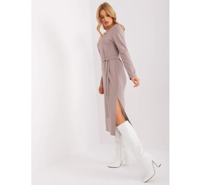 LK SK 509447 šaty.75P tmavo lila