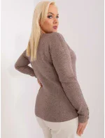 Sweter PM SW model 19319061 ciemny bezowy - FPrice