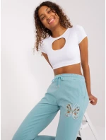 Spodnie dresowe RV DR model 20080866 mietowy - FPrice Spodnie dresowe RV DR model 20080866 mietowy - FPrice