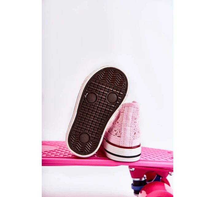 Dětské vysoké tenisky Pink Mona